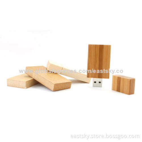 Customized Wood Gift USB Flash Drive, with Laser or Printed Logo, Over 10-year Data Retention